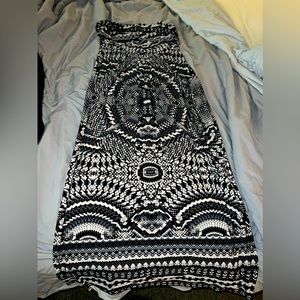 XL beautiful strapless snack skin maxi dress